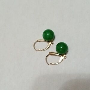 14k Jade Estate Earrings